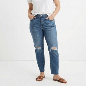 OLD NAVY Curvy OG Straight Jeans with Secret Slim Pockets Distressed Raw Hem 16